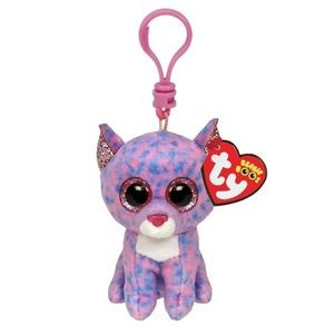 Ty Cassidy the Cat Beanie Boo Key Clip NWT